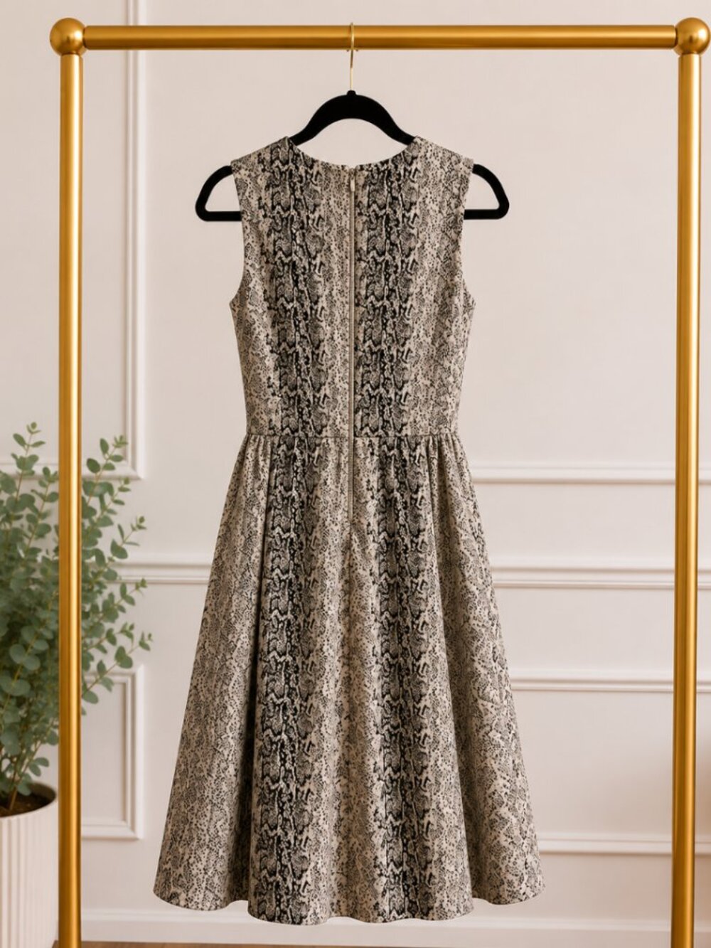 Jack Python Snake Print Fit & Flare Dress – Size XS – NWOT - Picture 6 of 9